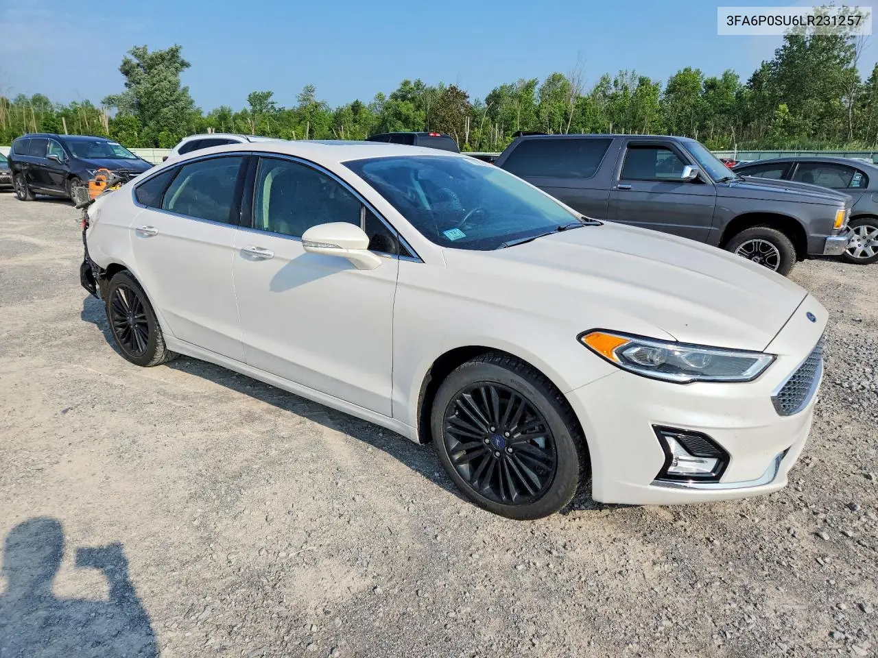 2020 Ford Fusion Titanium VIN: 3FA6P0SU6LR231257 Lot: 60983476