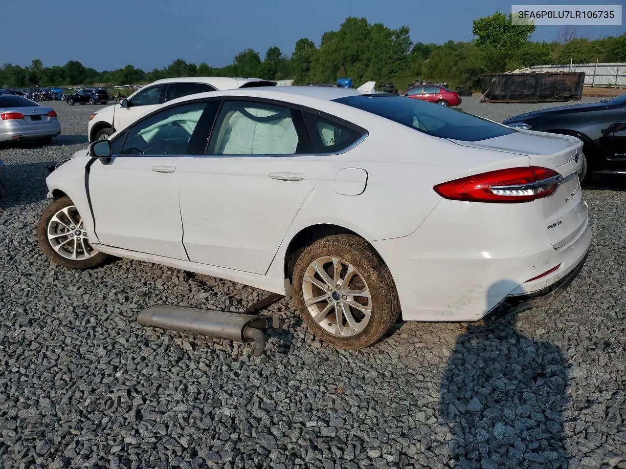 2020 Ford Fusion Se VIN: 3FA6P0LU7LR106735 Lot: 61241346