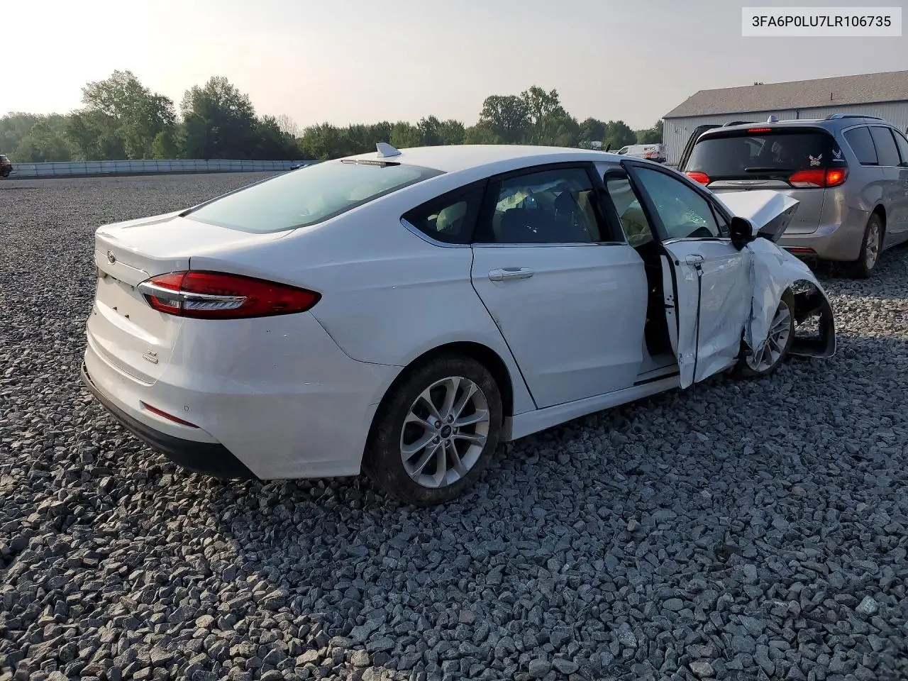 2020 Ford Fusion Se VIN: 3FA6P0LU7LR106735 Lot: 61241346