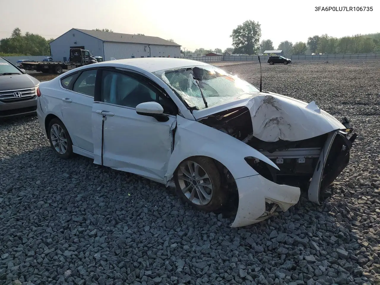 2020 Ford Fusion Se VIN: 3FA6P0LU7LR106735 Lot: 61241346