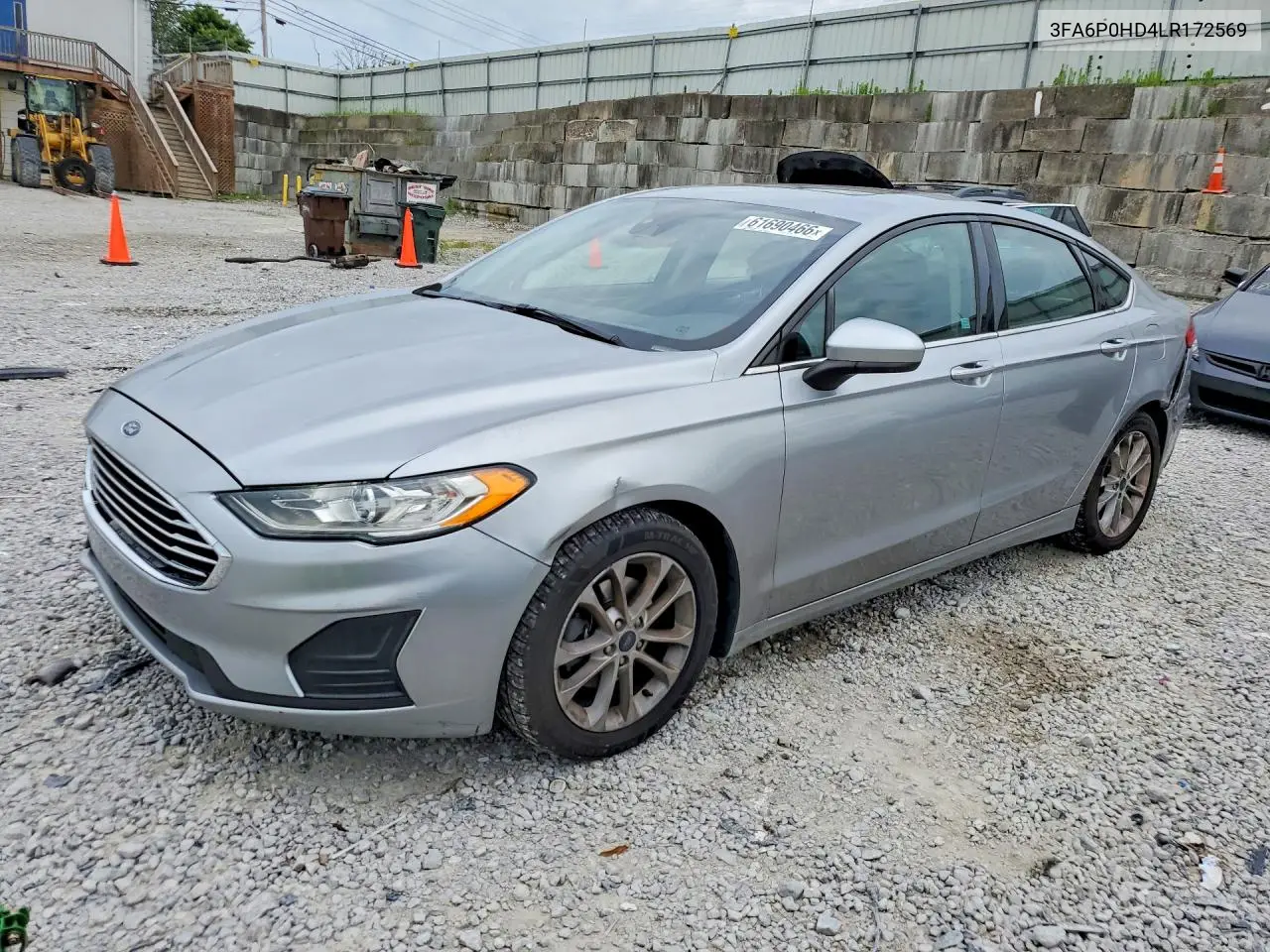 2020 Ford Fusion Se VIN: 3FA6P0HD4LR172569 Lot: 61690466