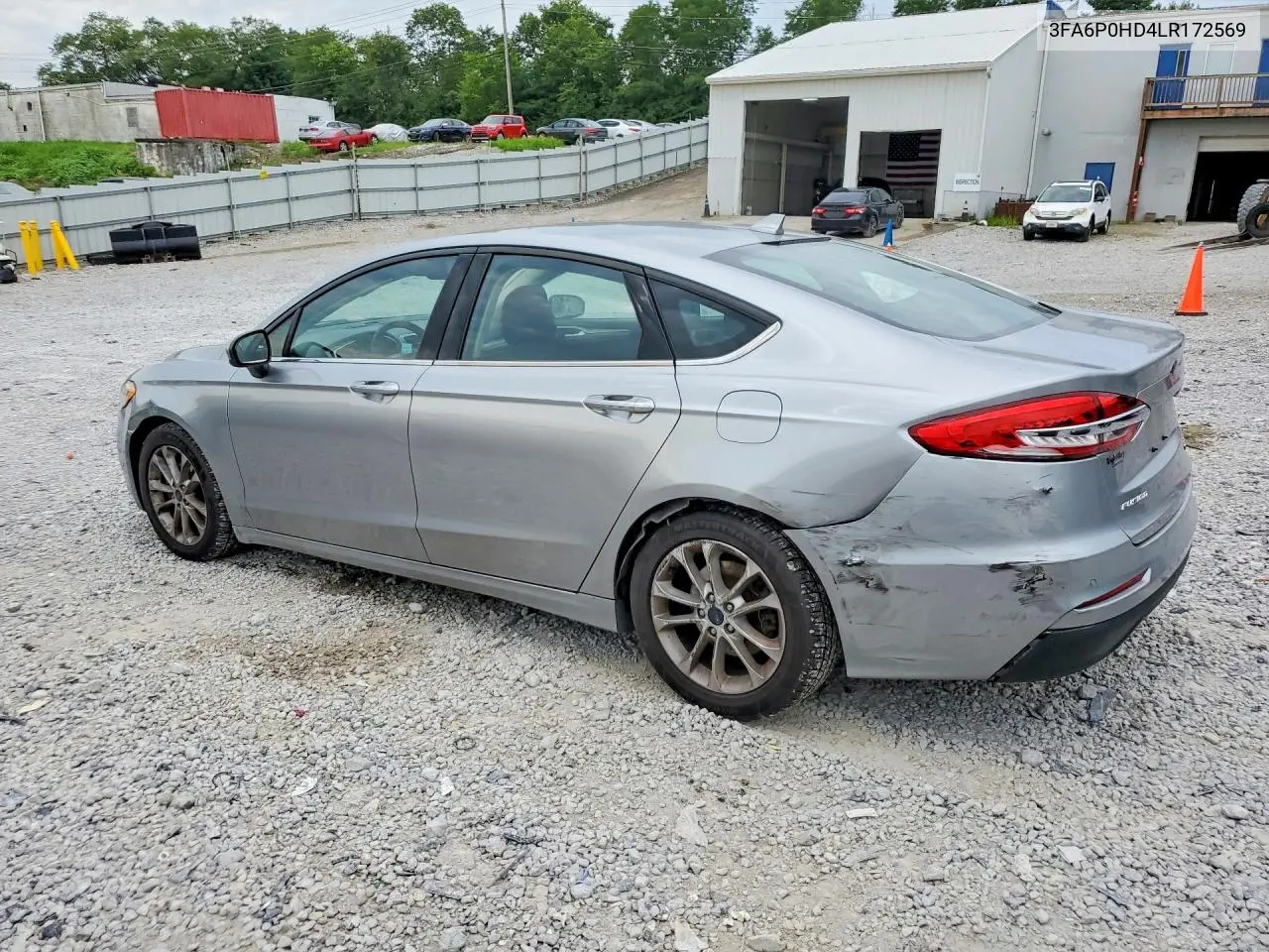 2020 Ford Fusion Se VIN: 3FA6P0HD4LR172569 Lot: 61690466