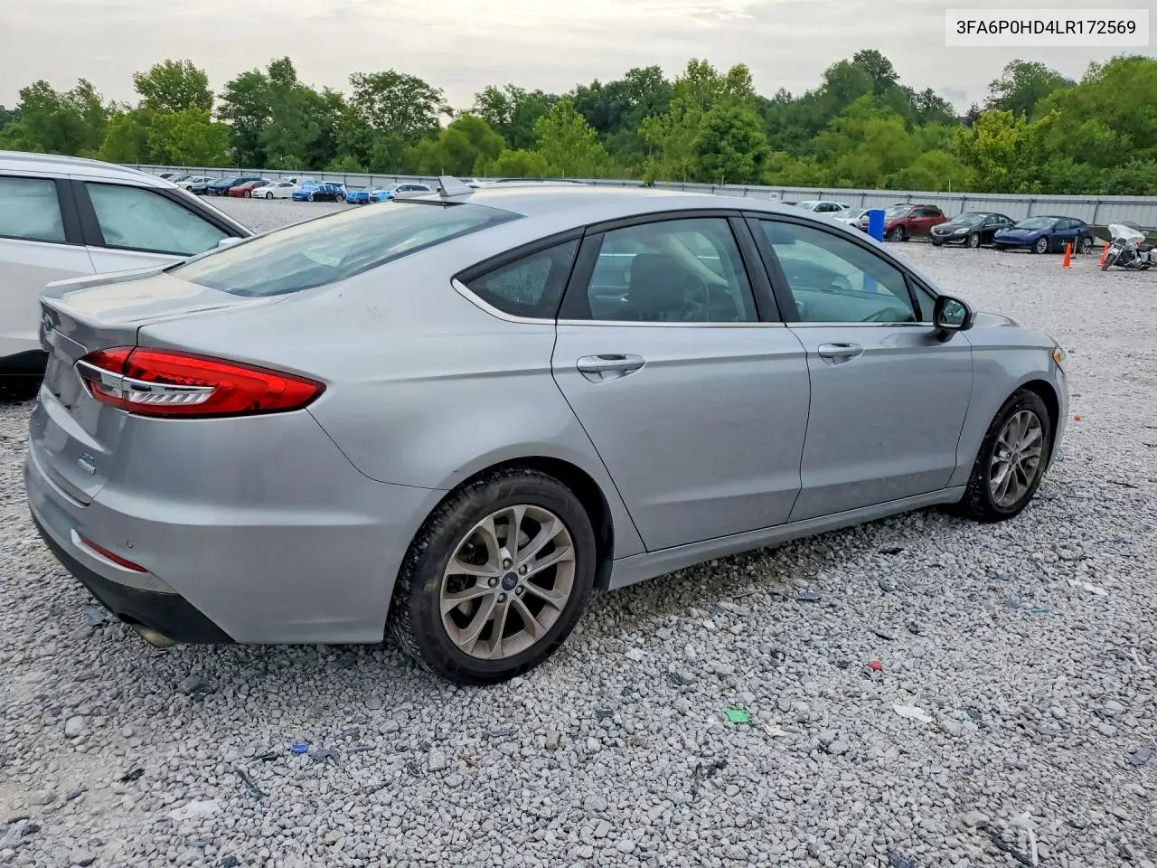 2020 Ford Fusion Se VIN: 3FA6P0HD4LR172569 Lot: 61690466
