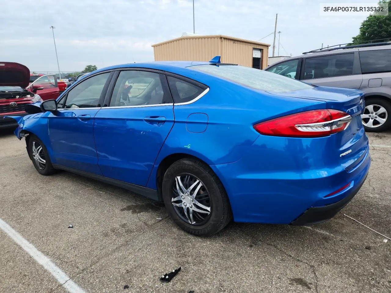 2020 Ford Fusion S VIN: 3FA6P0G73LR135332 Lot: 61767926