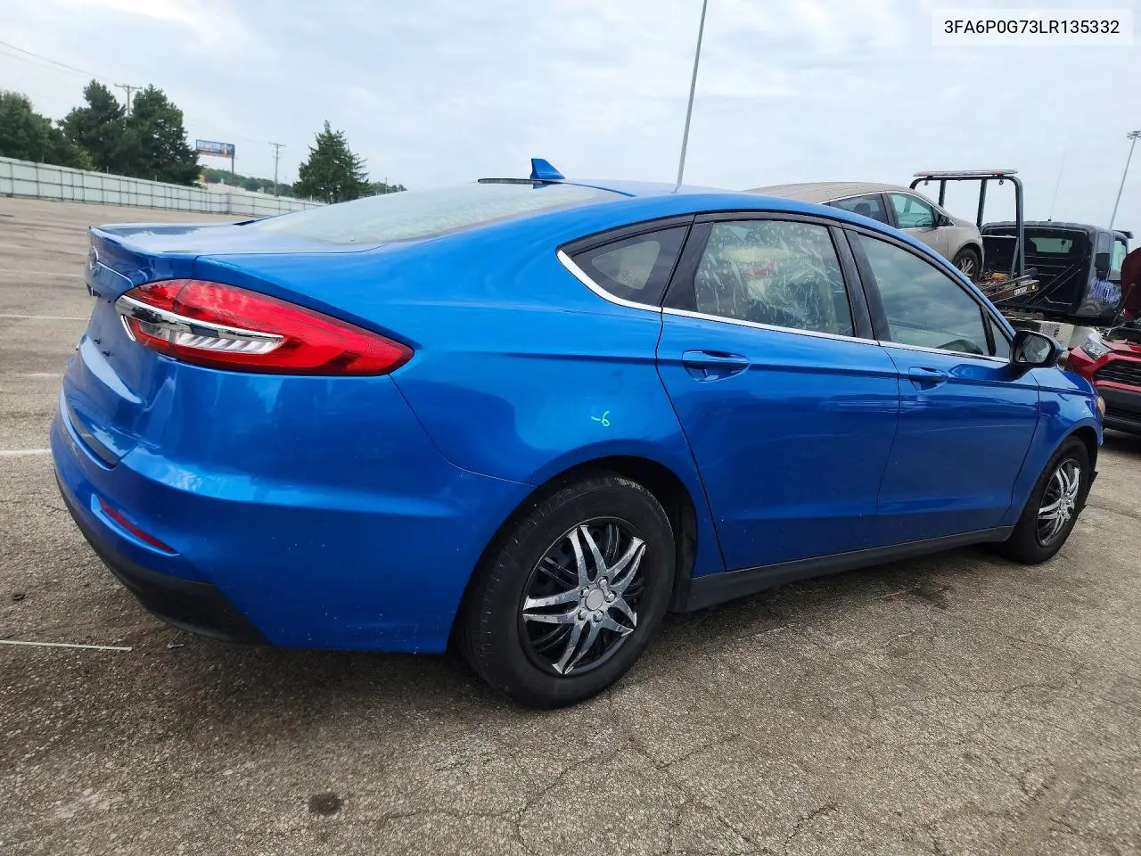 2020 Ford Fusion S VIN: 3FA6P0G73LR135332 Lot: 61767926