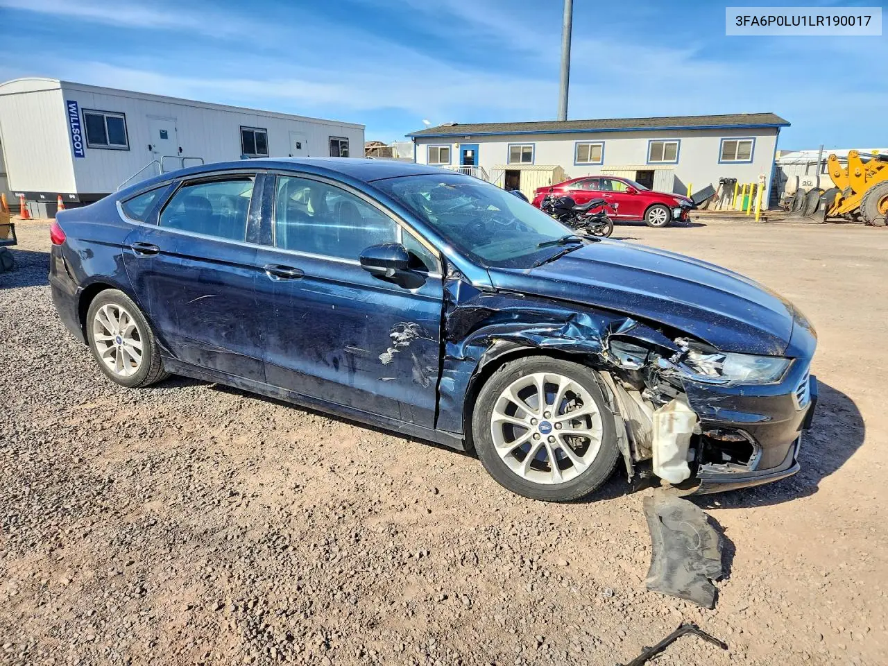 2020 Ford Fusion Se VIN: 3FA6P0LU1LR190017 Lot: 61805446