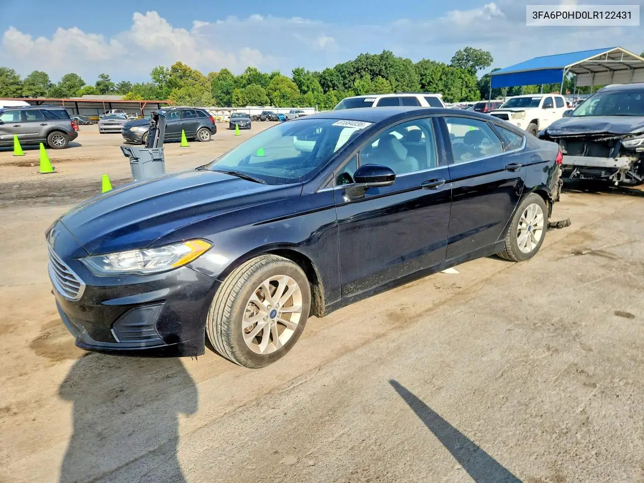 2020 Ford Fusion Se VIN: 3FA6P0HD0LR122431 Lot: 61884036