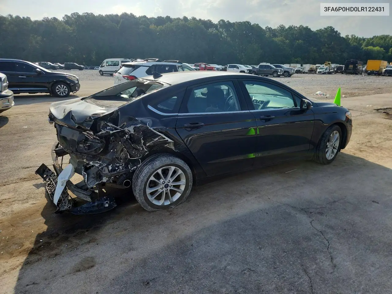 2020 Ford Fusion Se VIN: 3FA6P0HD0LR122431 Lot: 61884036