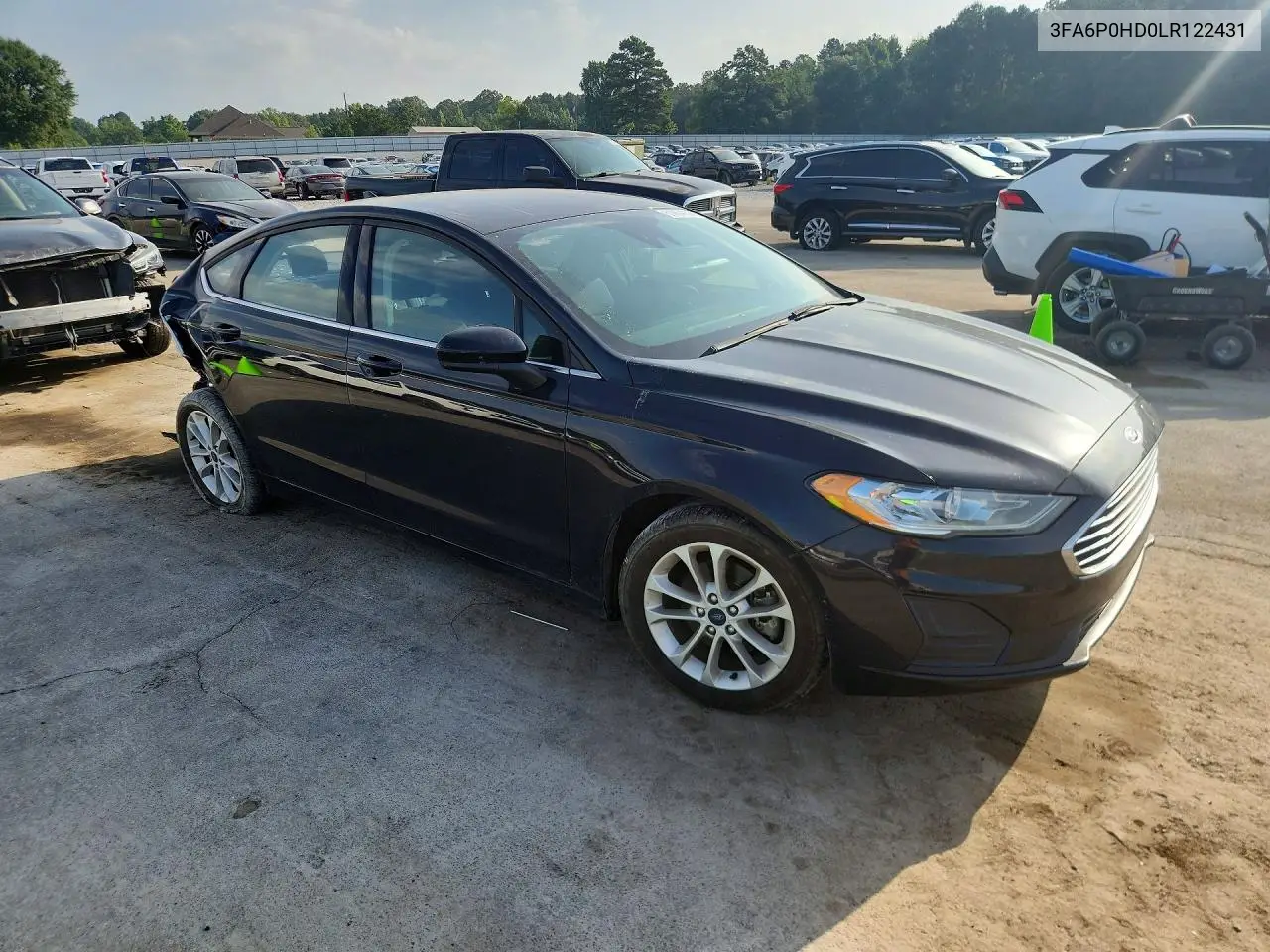 2020 Ford Fusion Se VIN: 3FA6P0HD0LR122431 Lot: 61884036