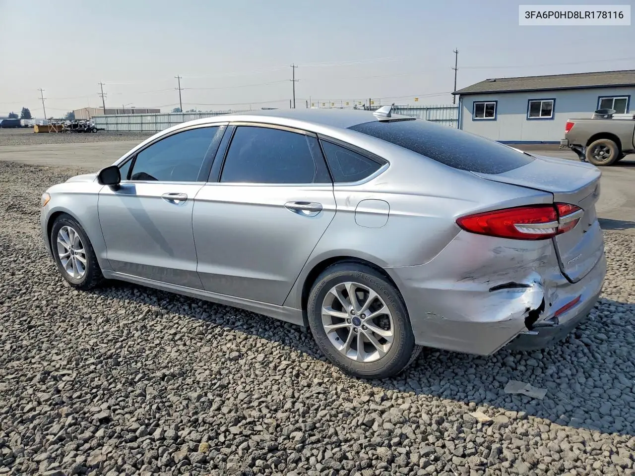 2020 Ford Fusion Se VIN: 3FA6P0HD8LR178116 Lot: 62529746