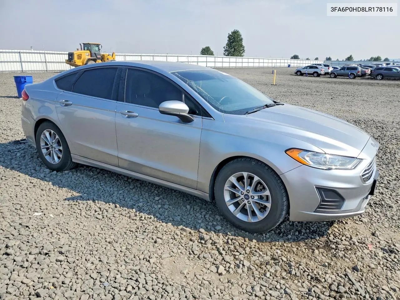2020 Ford Fusion Se VIN: 3FA6P0HD8LR178116 Lot: 62529746