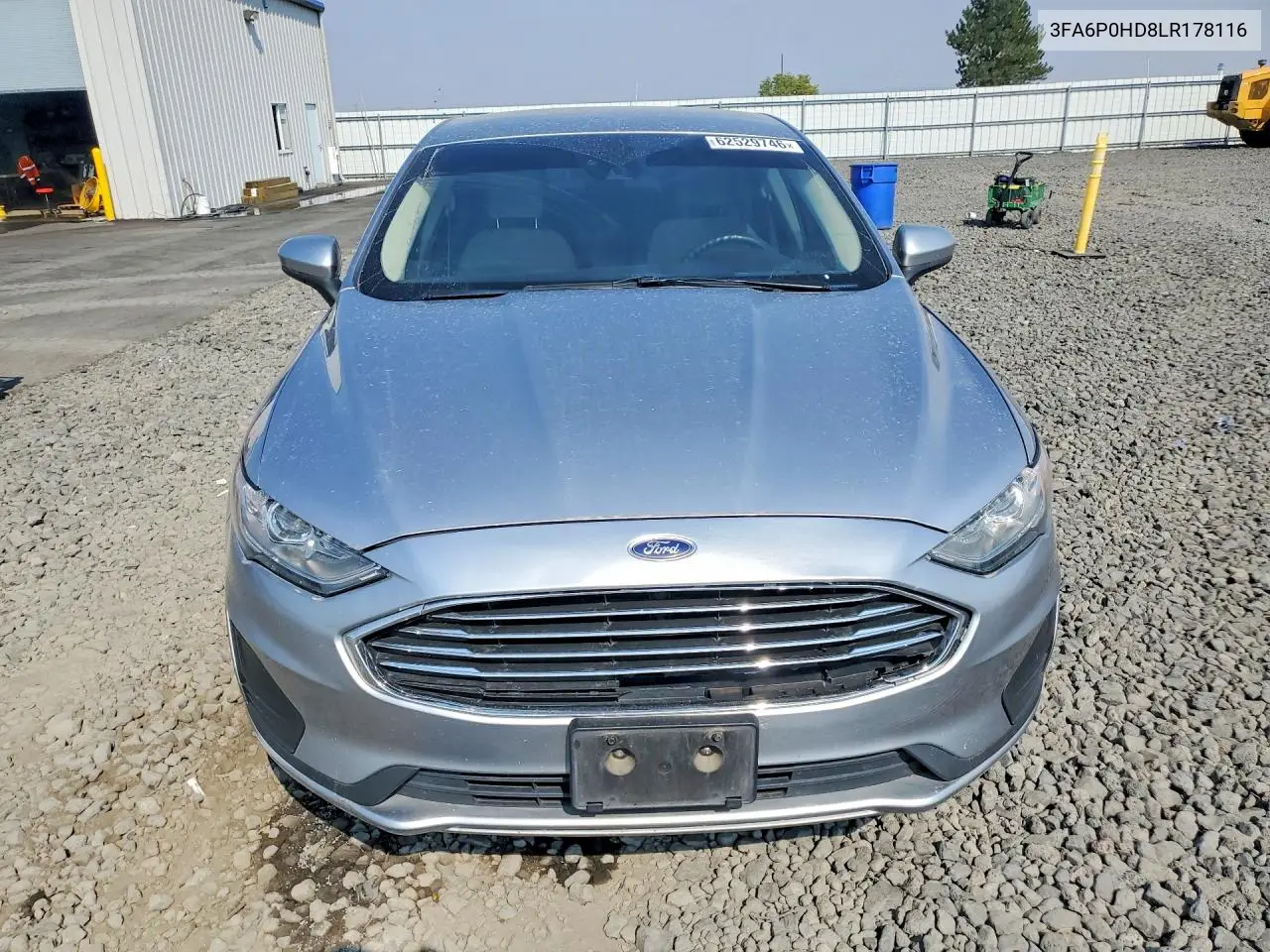 2020 Ford Fusion Se VIN: 3FA6P0HD8LR178116 Lot: 62529746