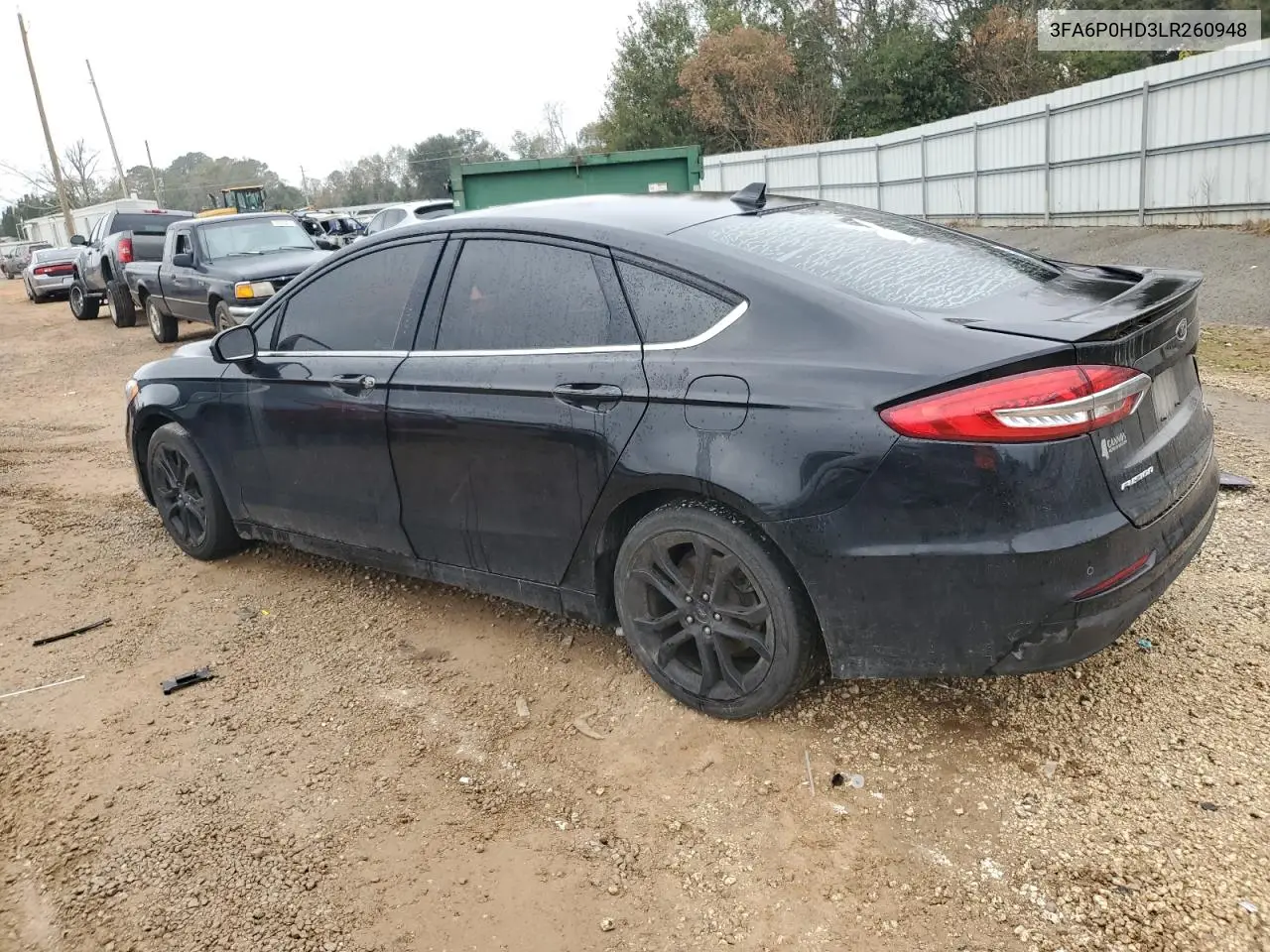 3FA6P0HD3LR260948 2020 Ford Fusion Se