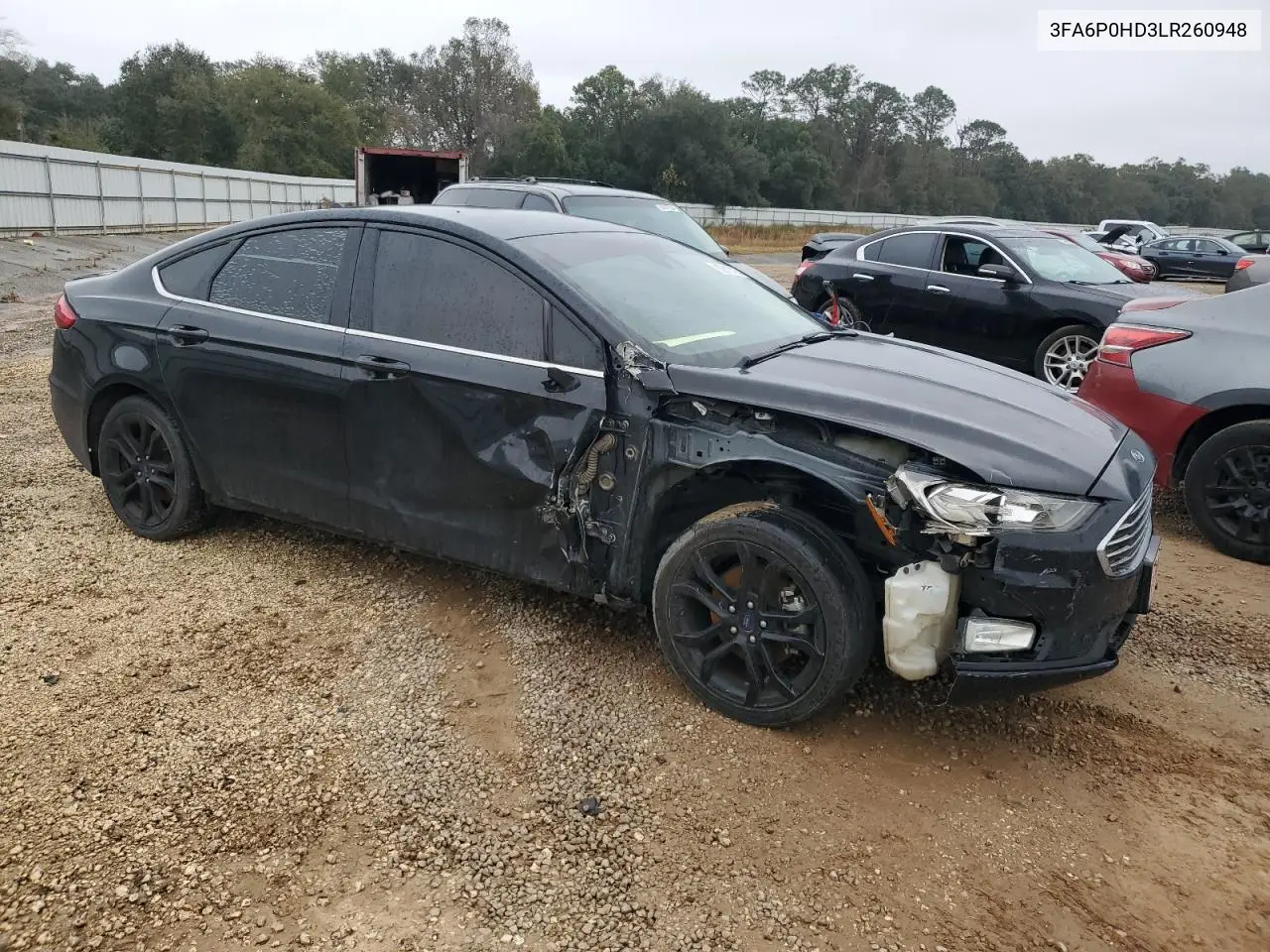 3FA6P0HD3LR260948 2020 Ford Fusion Se