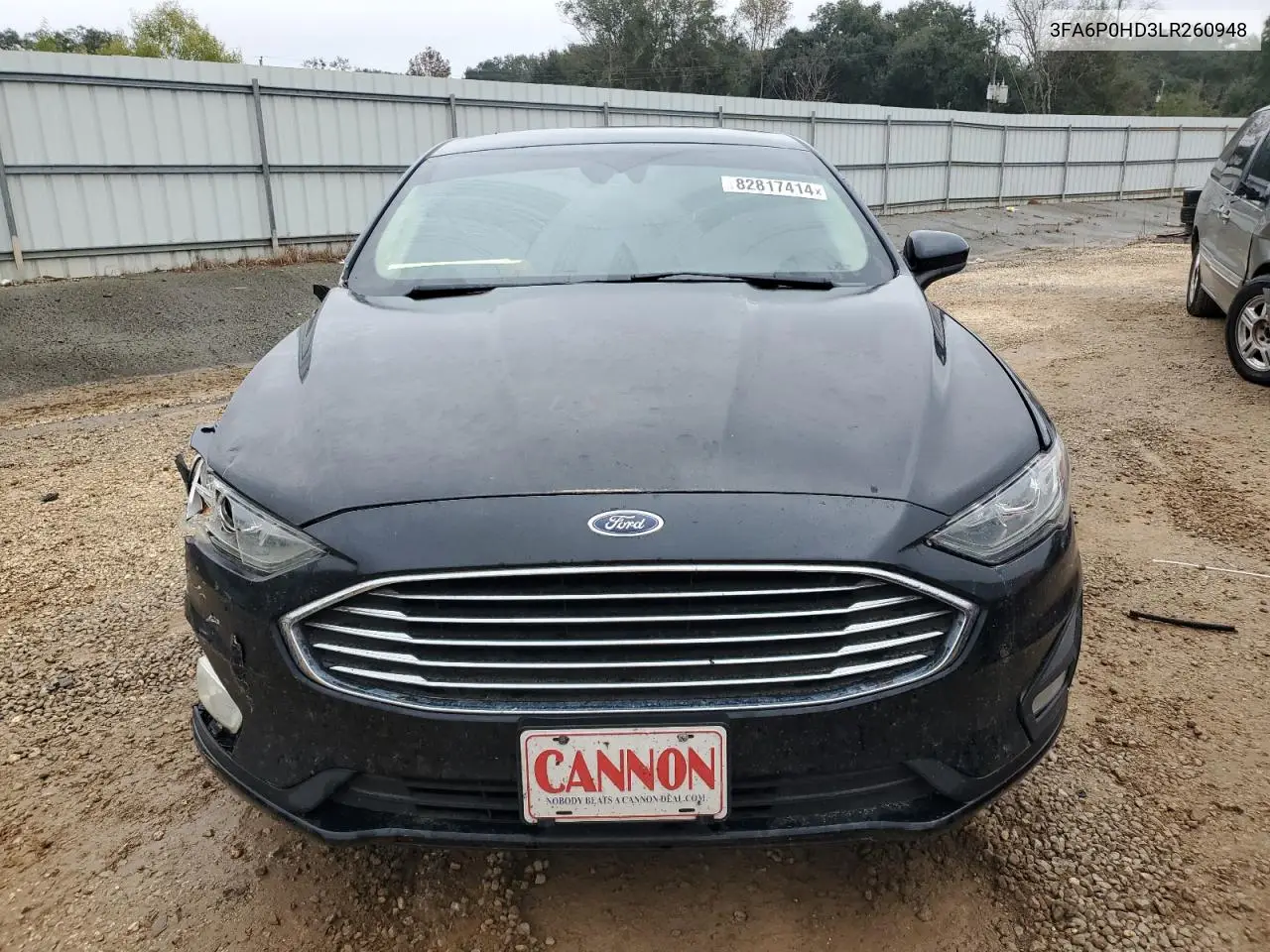 3FA6P0HD3LR260948 2020 Ford Fusion Se