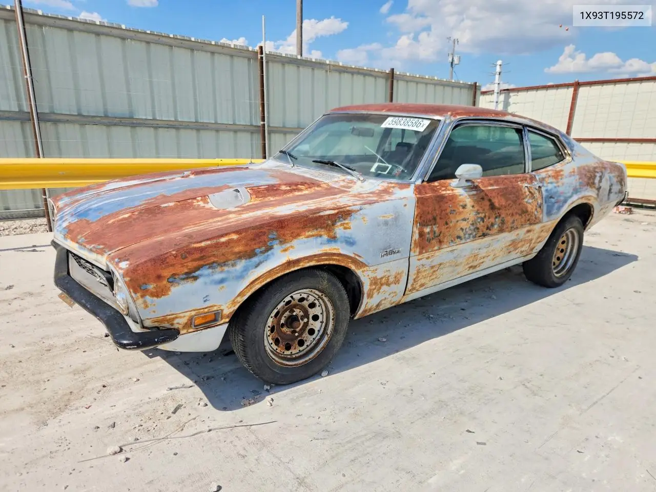 1971 Ford Maverick VIN: 1X93T195572 Lot: 59838586