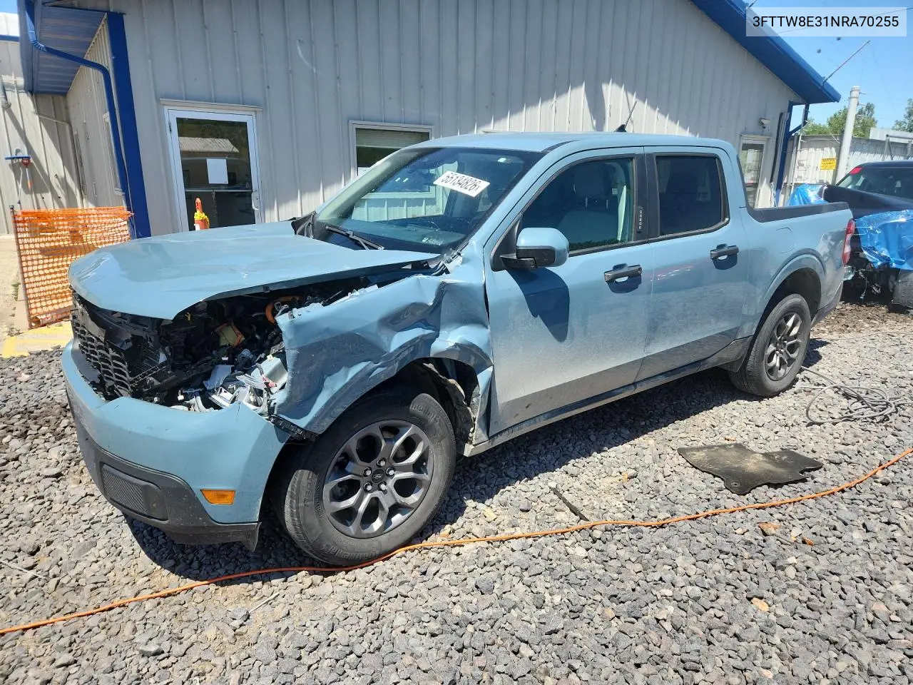 2022 Ford Maverick Xl VIN: 3FTTW8E31NRA70255 Lot: 55134826