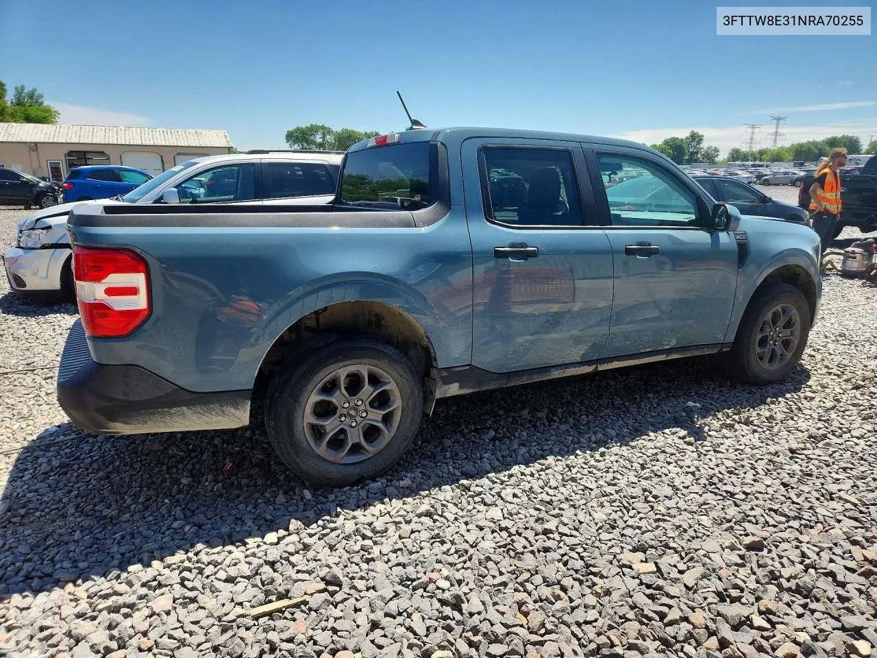 2022 Ford Maverick Xl VIN: 3FTTW8E31NRA70255 Lot: 55134826