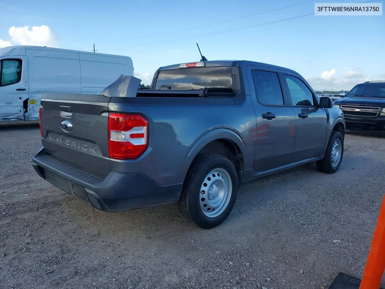 2022 Ford Maverick Xl VIN: 3FTTW8E96NRA13750 Lot: 56104716