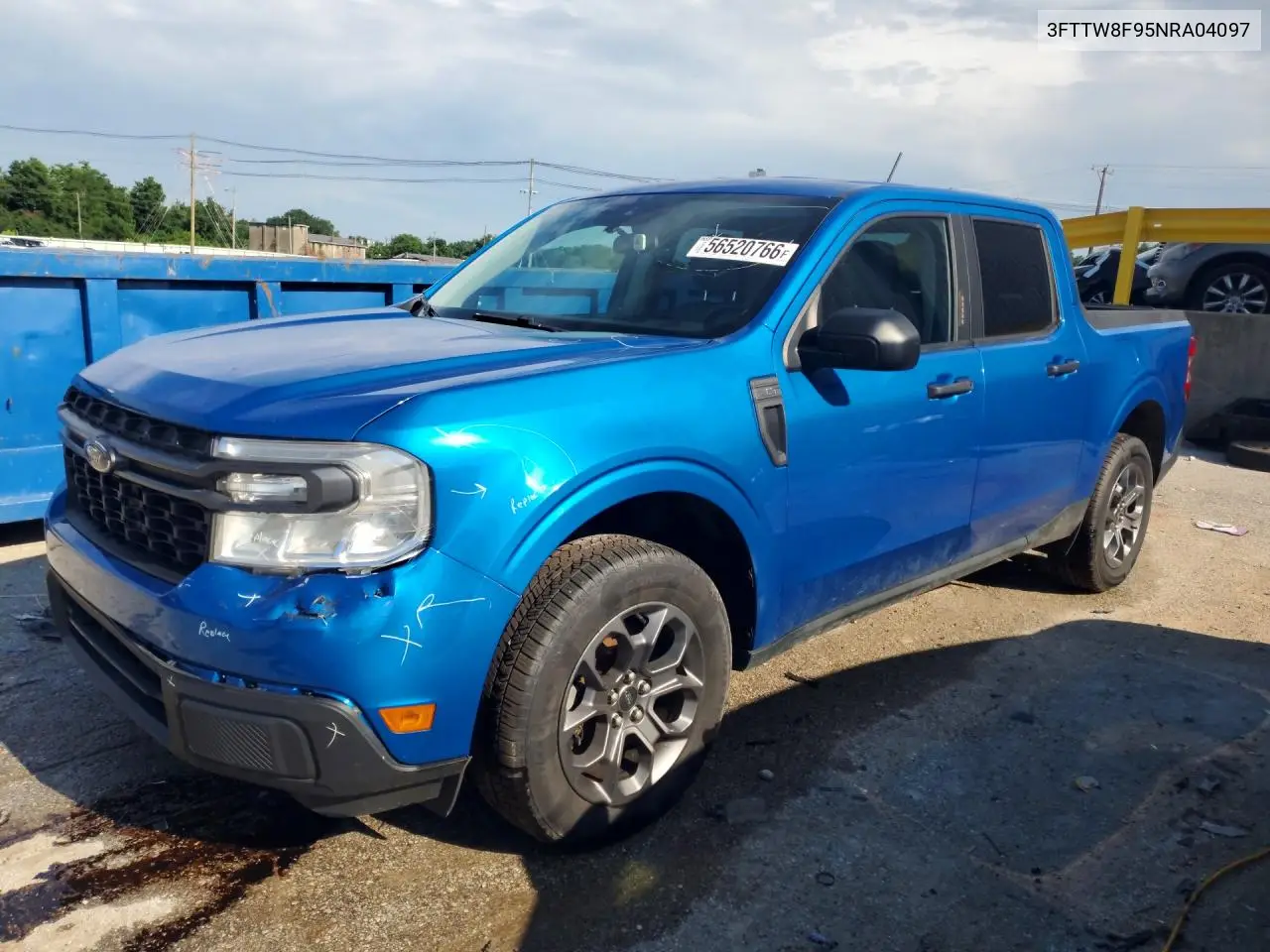2022 Ford Maverick Xl VIN: 3FTTW8F95NRA04097 Lot: 56520766