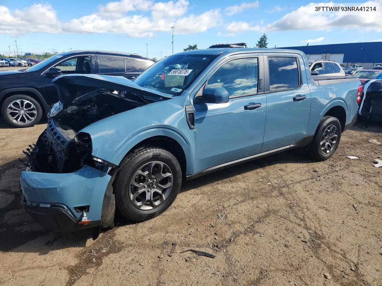 2022 Ford Maverick Xl VIN: 3FTTW8F93NRA41214 Lot: 56818276