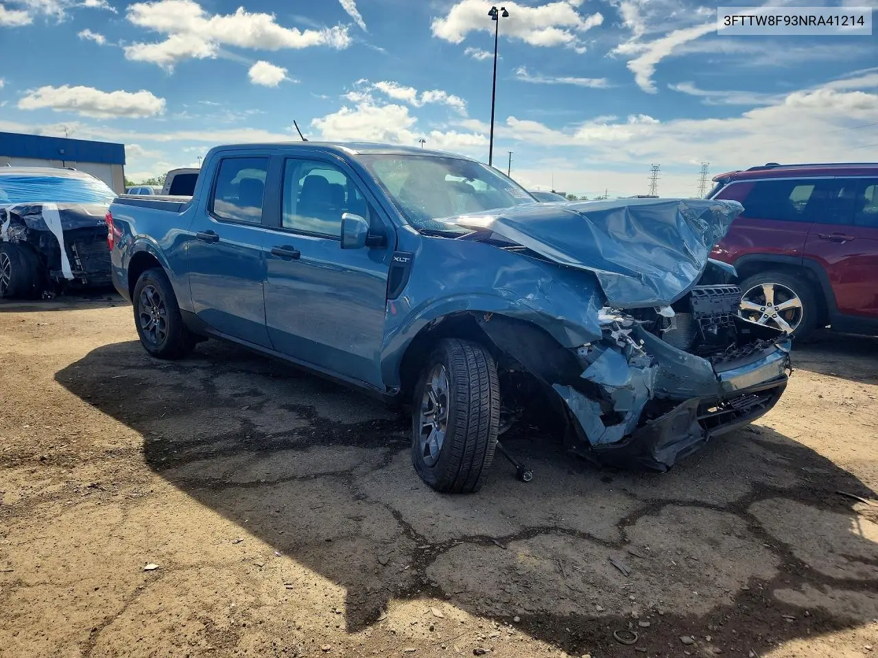 2022 Ford Maverick Xl VIN: 3FTTW8F93NRA41214 Lot: 56818276