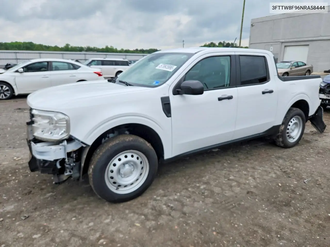 2022 Ford Maverick Xl VIN: 3FTTW8F96NRA58444 Lot: 57993996