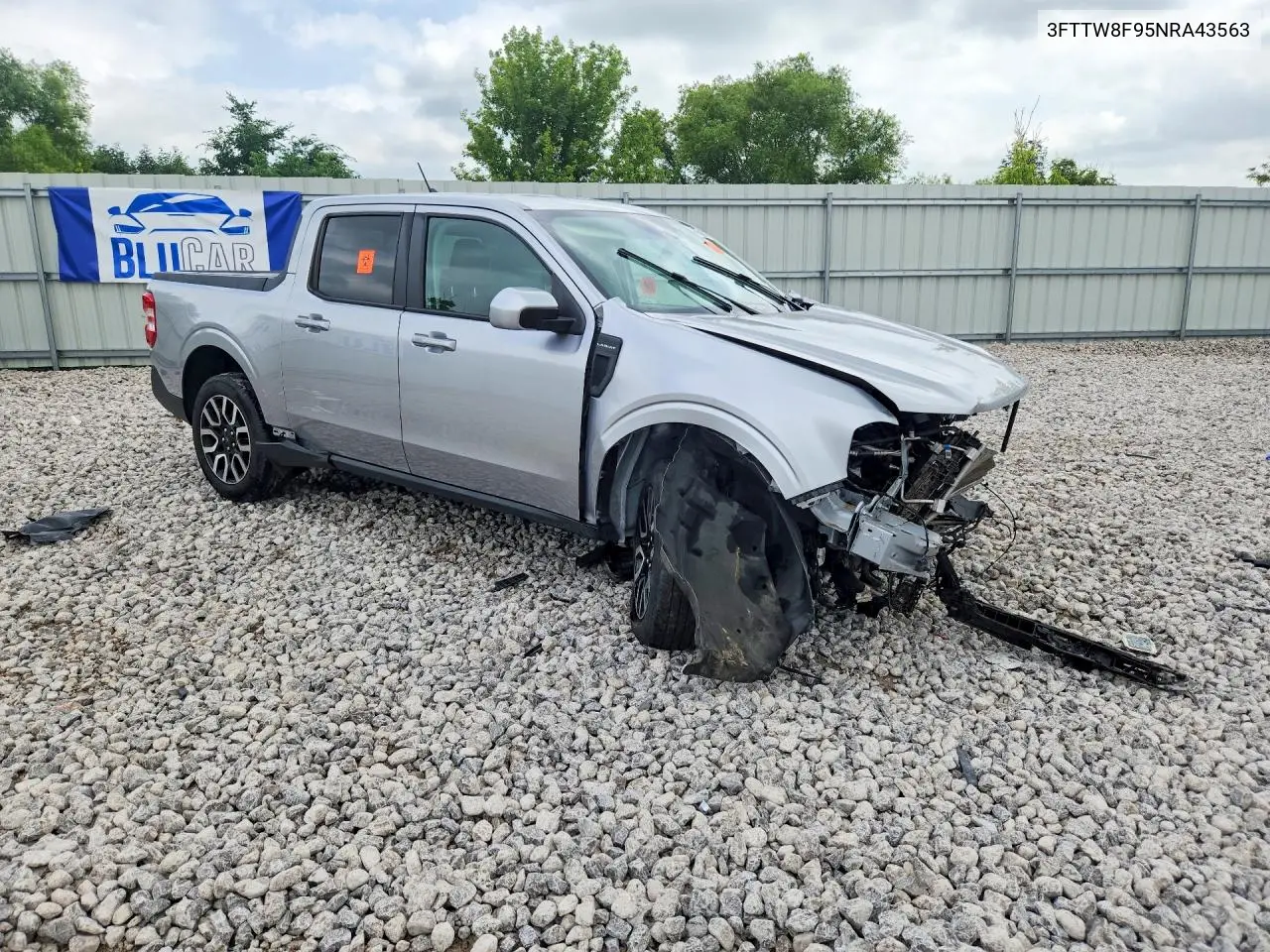 2022 Ford Maverick VIN: 3FTTW8F95NRA43563 Lot: 58115866