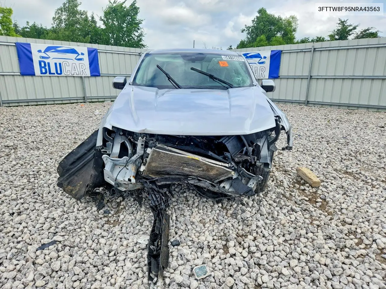 2022 Ford Maverick VIN: 3FTTW8F95NRA43563 Lot: 58115866