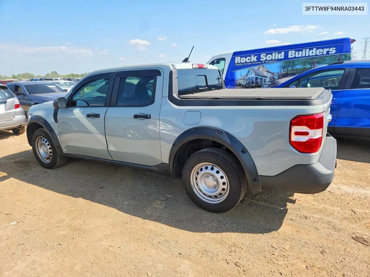 2022 Ford Maverick Xl VIN: 3FTTW8F94NRA03443 Lot: 59220606