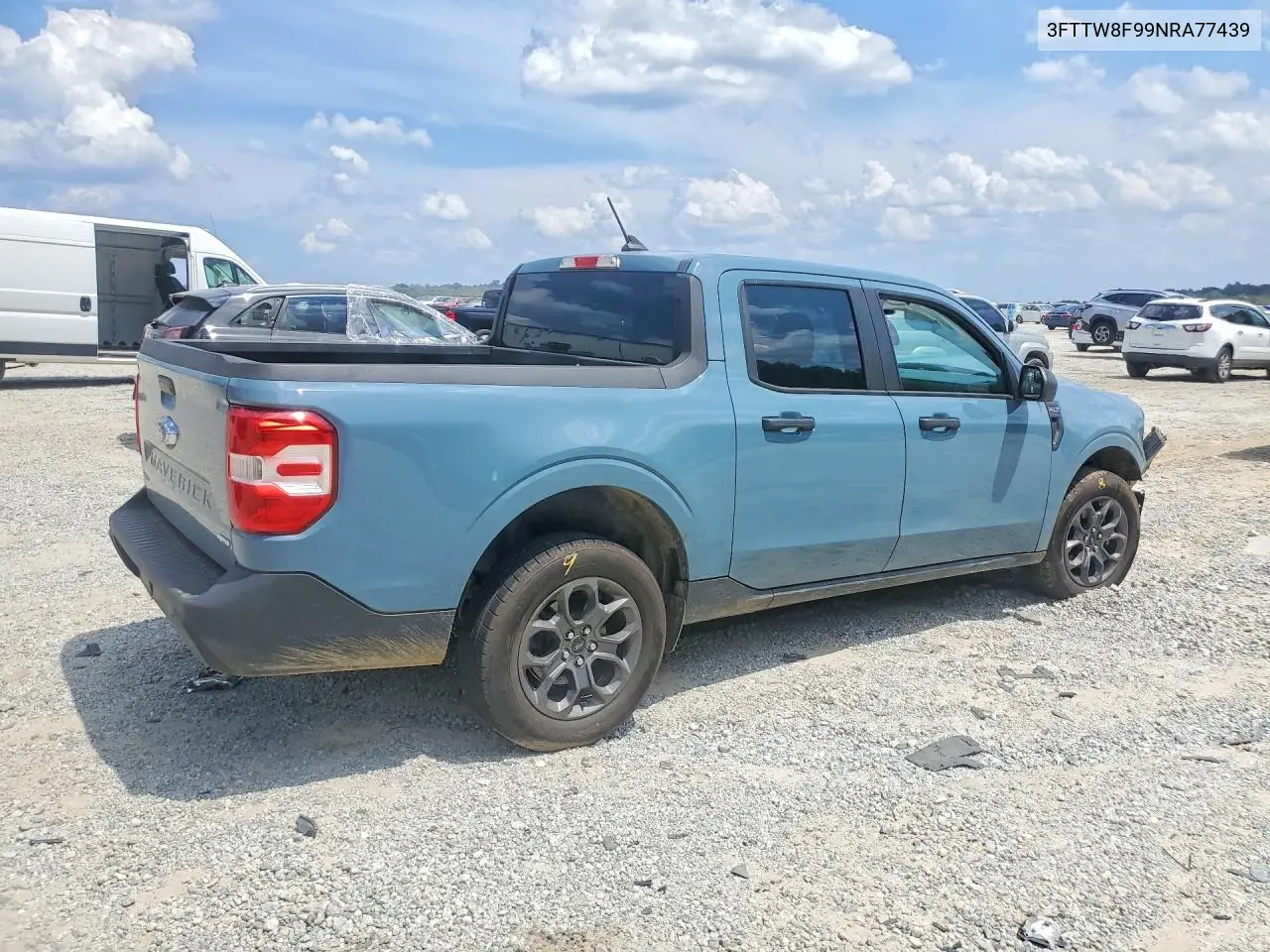 2022 Ford Maverick Xl VIN: 3FTTW8F99NRA77439 Lot: 60077046