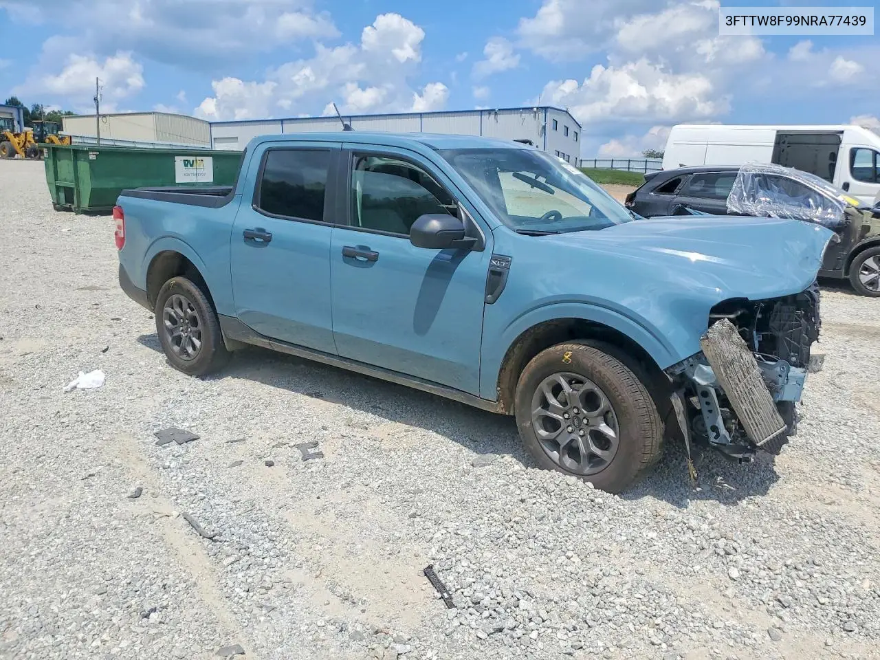 2022 Ford Maverick Xl VIN: 3FTTW8F99NRA77439 Lot: 60077046