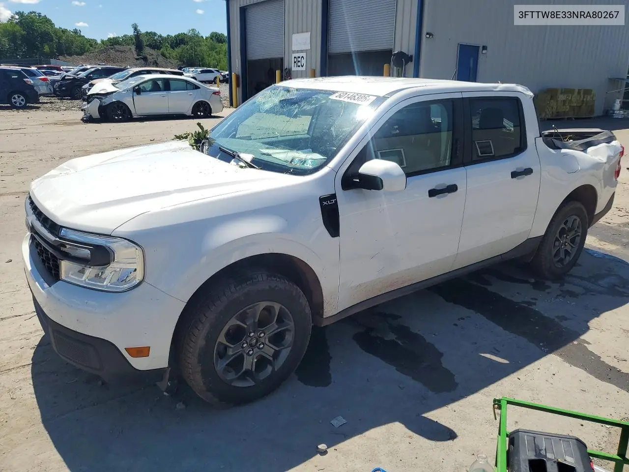 2022 Ford Maverick Xl VIN: 3FTTW8E33NRA80267 Lot: 60146386
