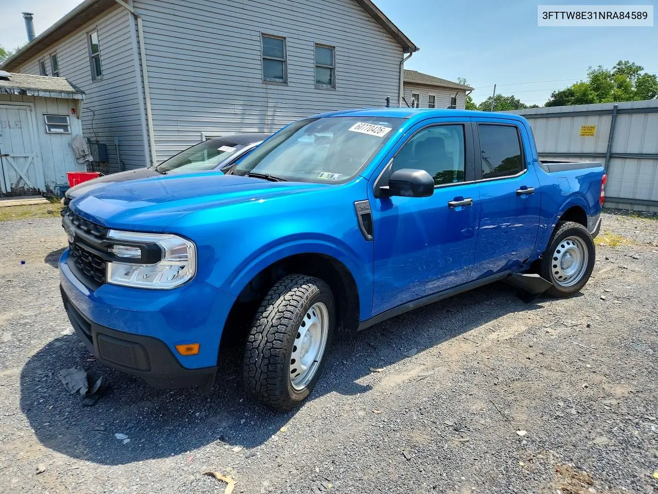 2022 Ford Maverick Xl VIN: 3FTTW8E31NRA84589 Lot: 60770426