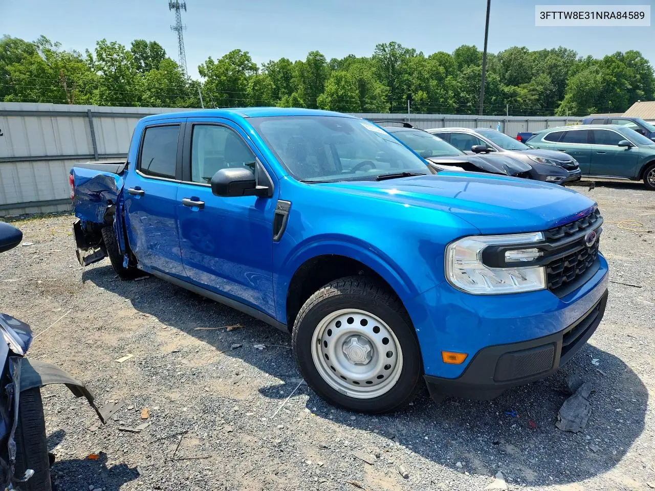 2022 Ford Maverick Xl VIN: 3FTTW8E31NRA84589 Lot: 60770426