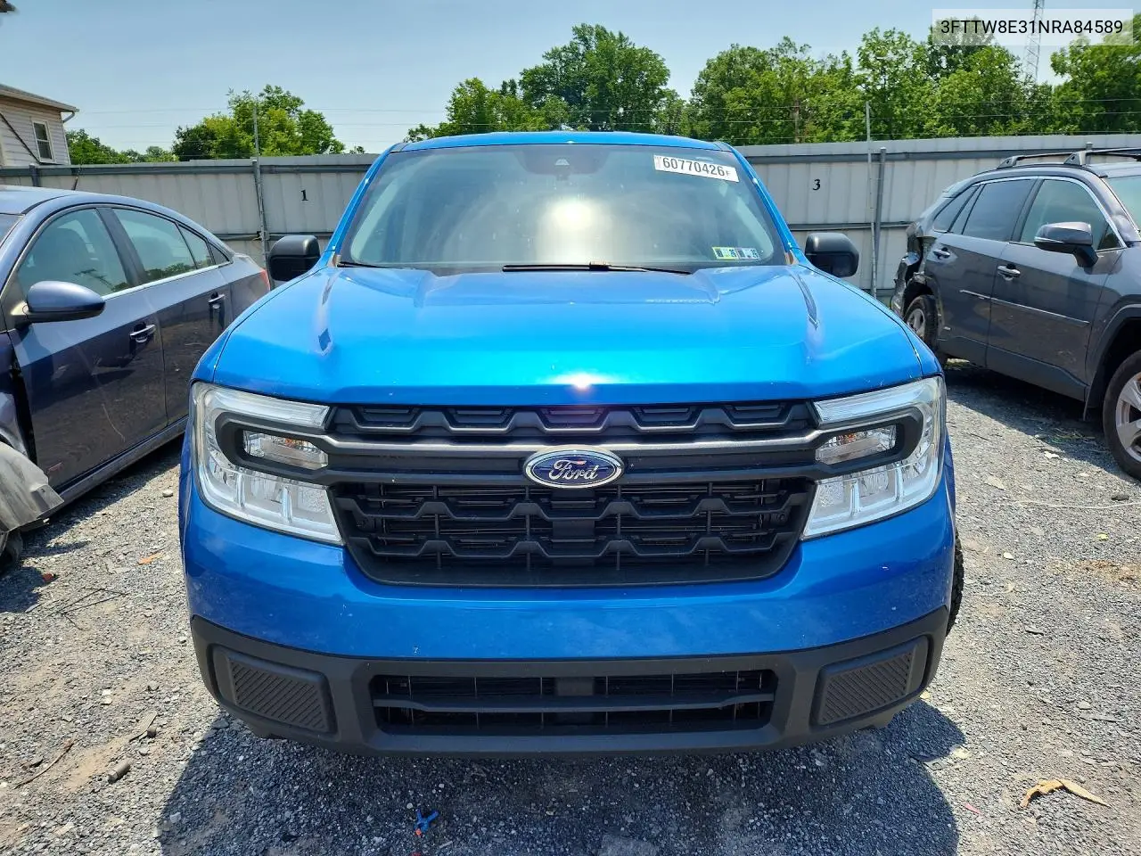 2022 Ford Maverick Xl VIN: 3FTTW8E31NRA84589 Lot: 60770426