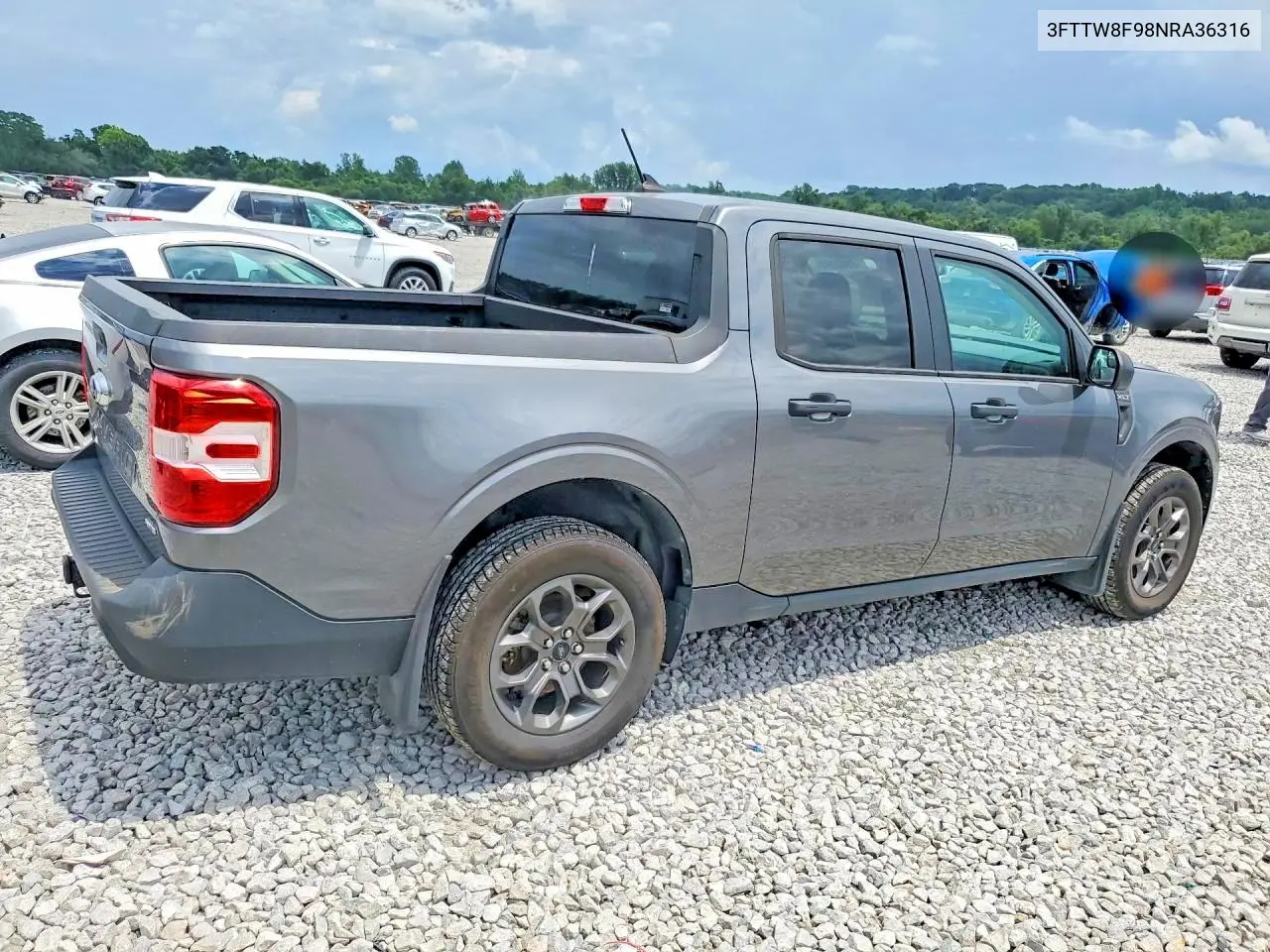 2022 Ford Maverick Xl VIN: 3FTTW8F98NRA36316 Lot: 60888146