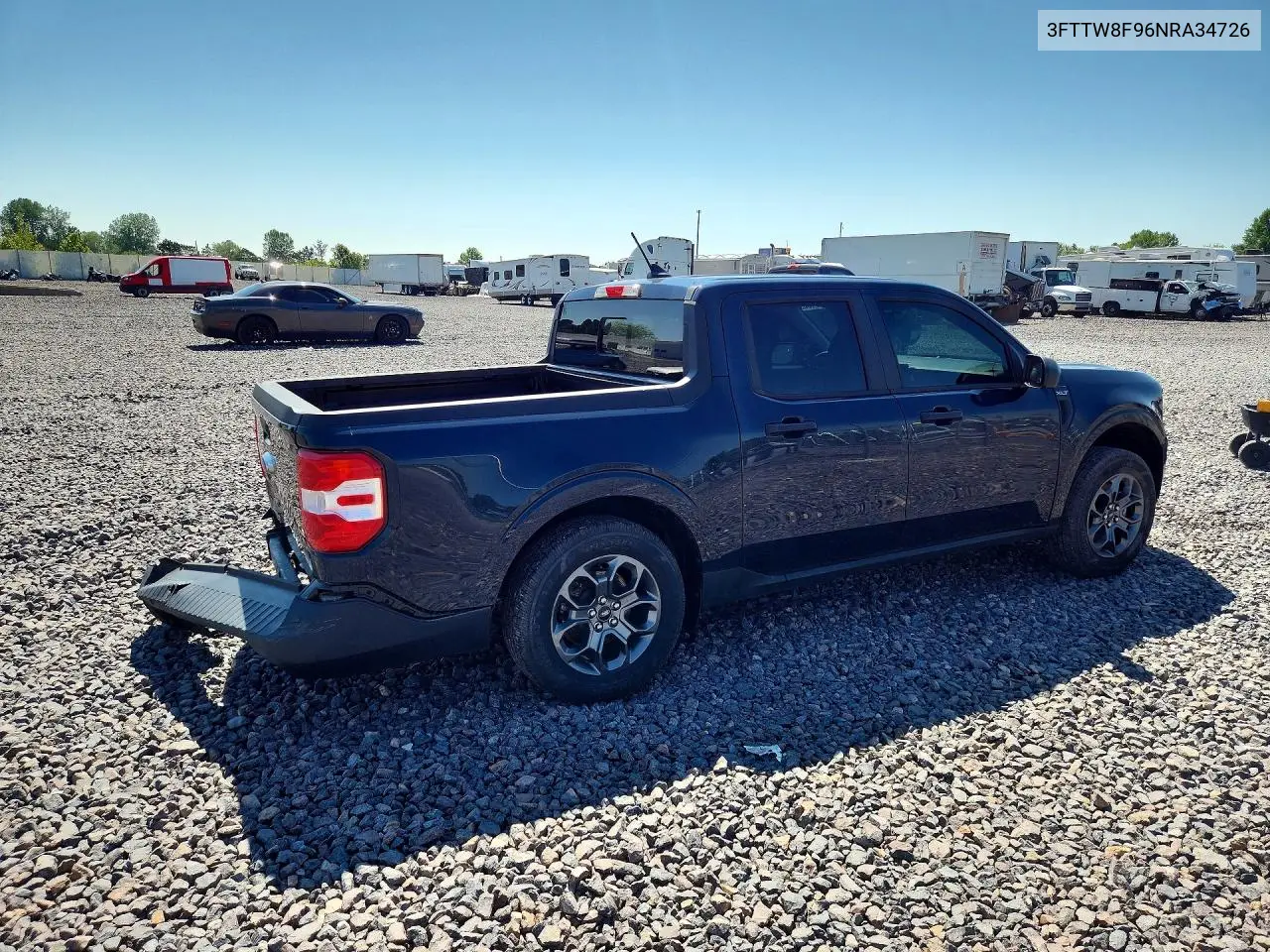 2022 Ford Maverick Xl VIN: 3FTTW8F96NRA34726 Lot: 60929466