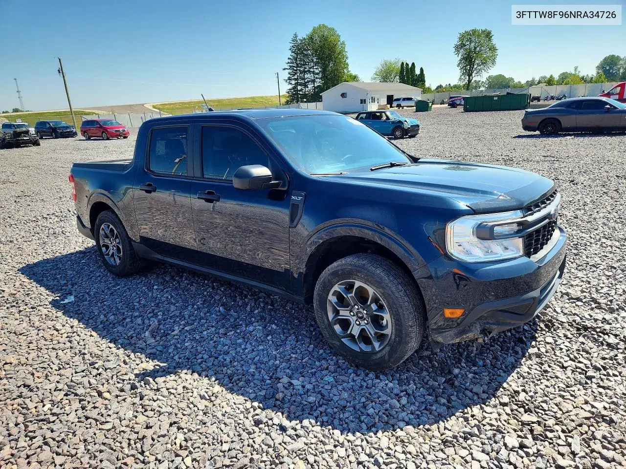 2022 Ford Maverick Xl VIN: 3FTTW8F96NRA34726 Lot: 60929466