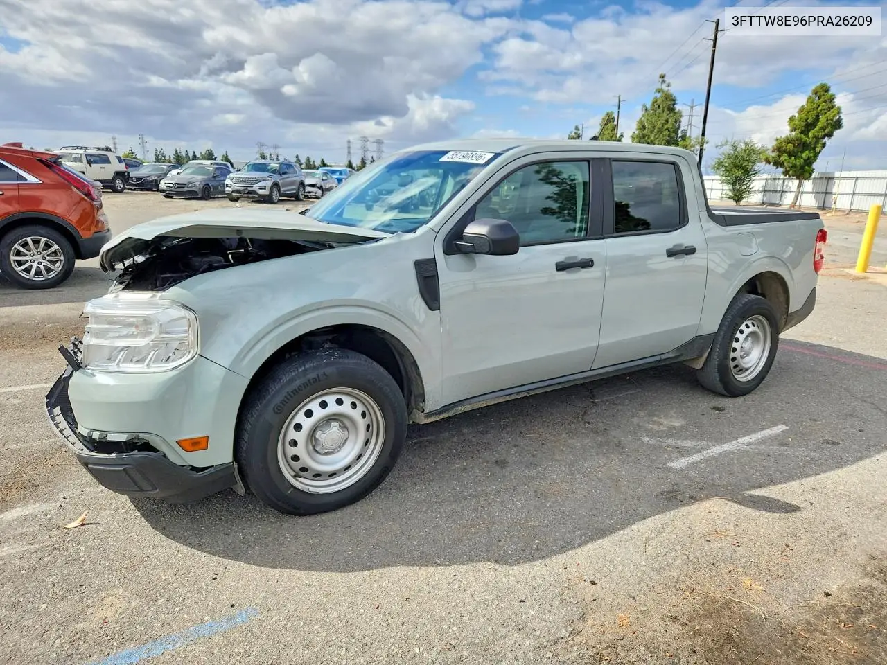 2023 Ford Maverick Xl VIN: 3FTTW8E96PRA26209 Lot: 55190896