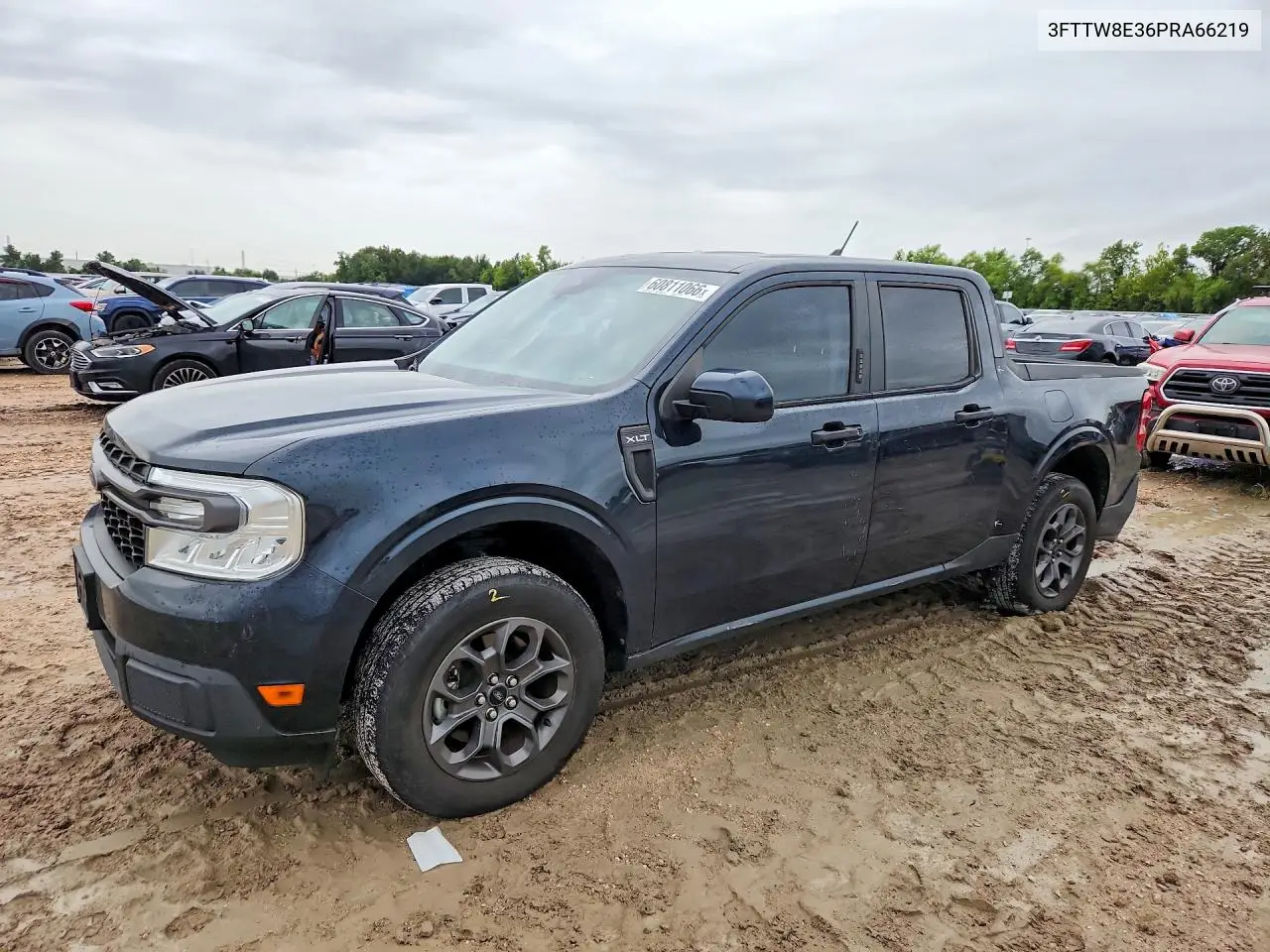 2023 Ford Maverick Xl Supercre VIN: 3FTTW8E36PRA66219 Lot: 60811066