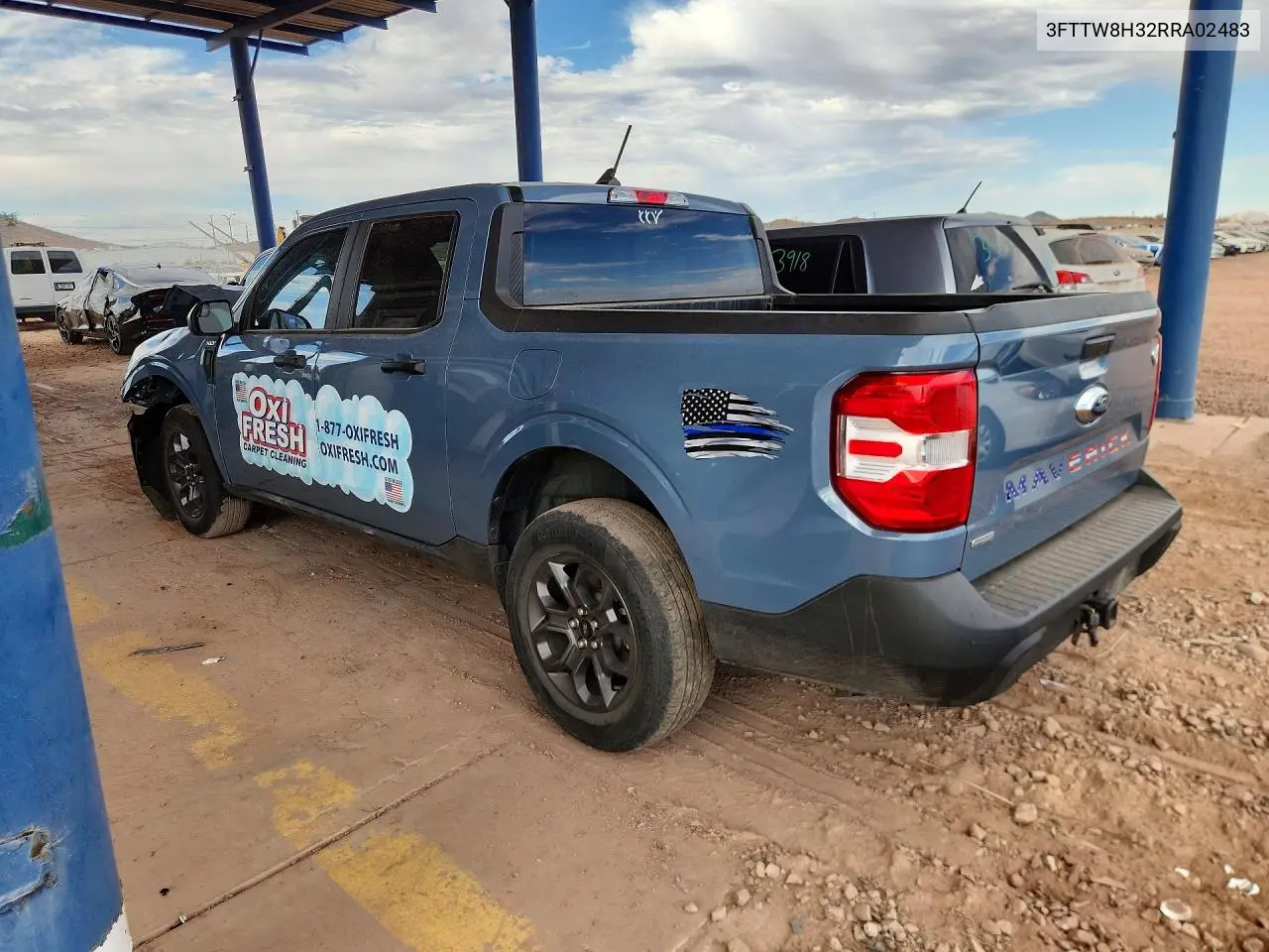 2024 Ford Maverick Xlt VIN: 3FTTW8H32RRA02483 Lot: 57082906