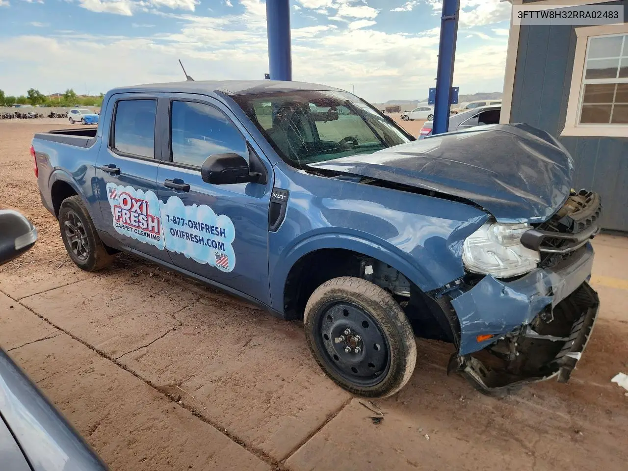 2024 Ford Maverick Xlt VIN: 3FTTW8H32RRA02483 Lot: 57082906