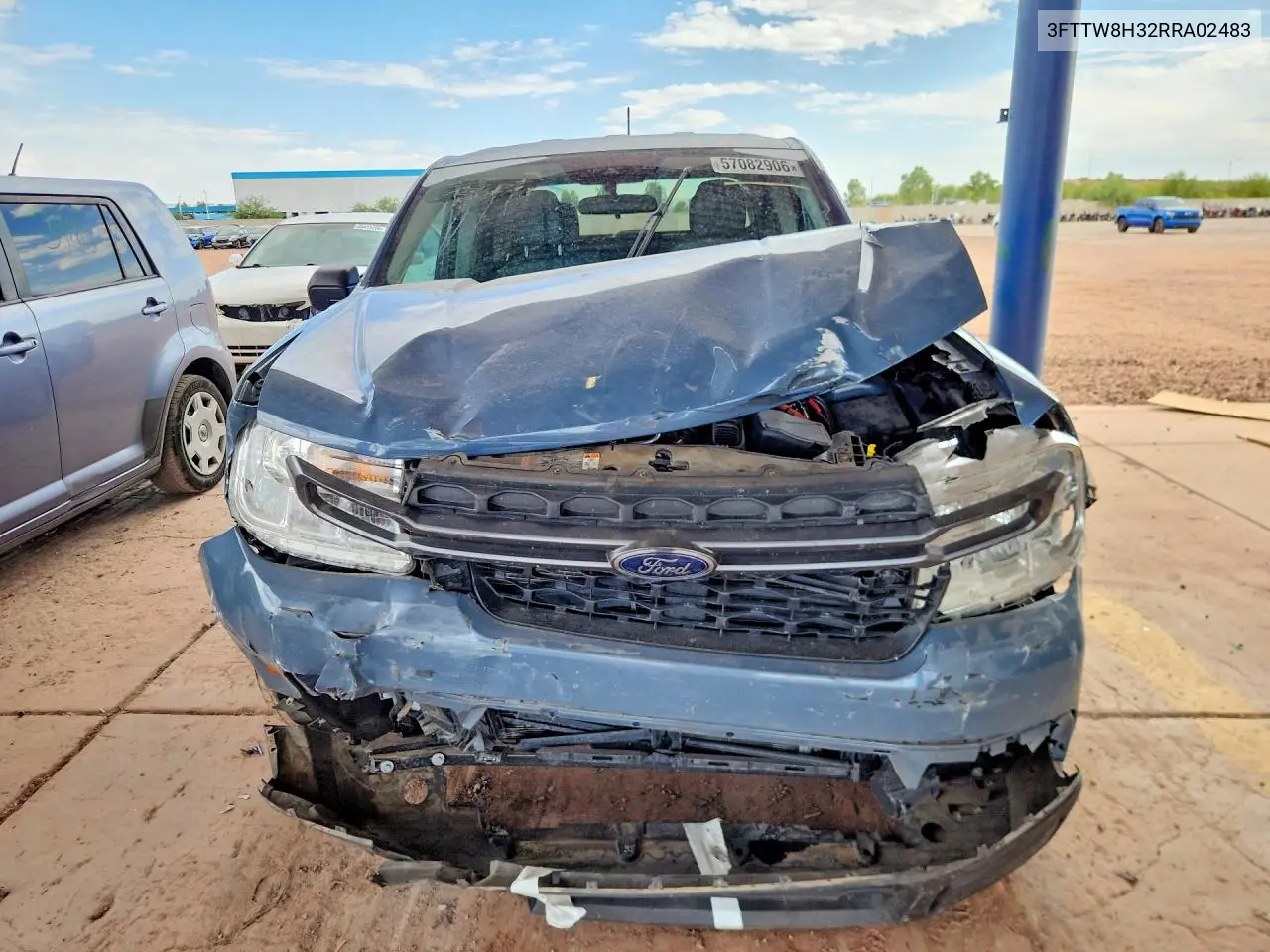 2024 Ford Maverick Xlt VIN: 3FTTW8H32RRA02483 Lot: 57082906