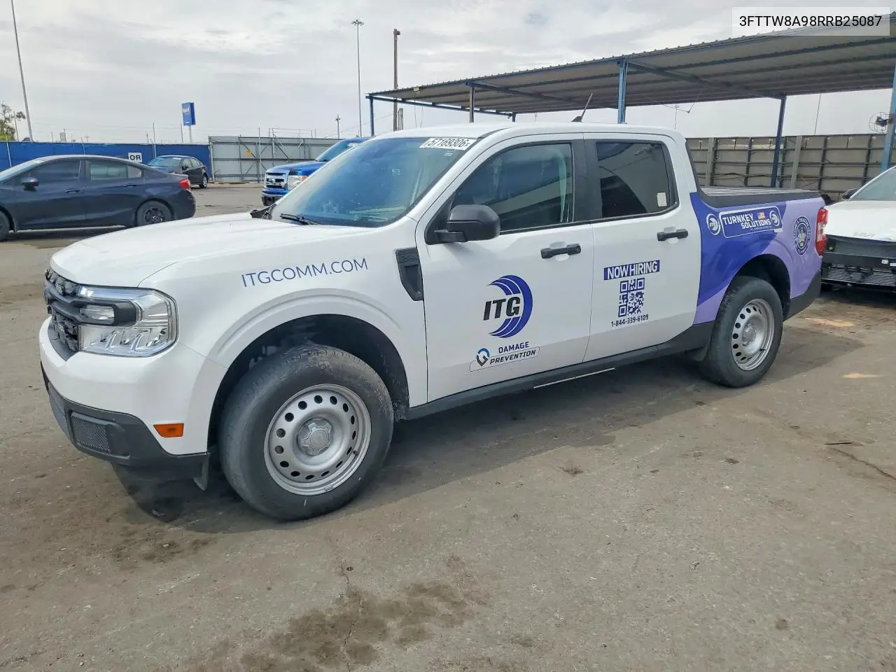 2024 Ford Maverick Xl VIN: 3FTTW8A98RRB25087 Lot: 57169306