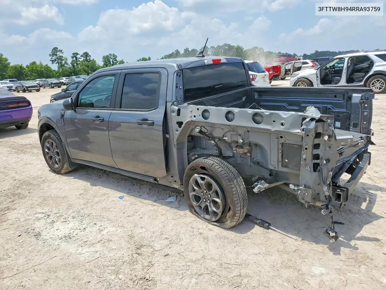 2024 Ford Maverick Xlt VIN: 3FTTW8H94RRA93759 Lot: 58015136