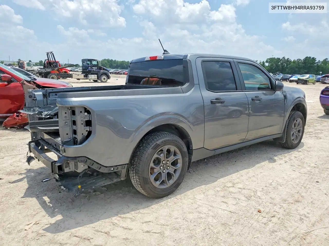 2024 Ford Maverick Xlt VIN: 3FTTW8H94RRA93759 Lot: 58015136