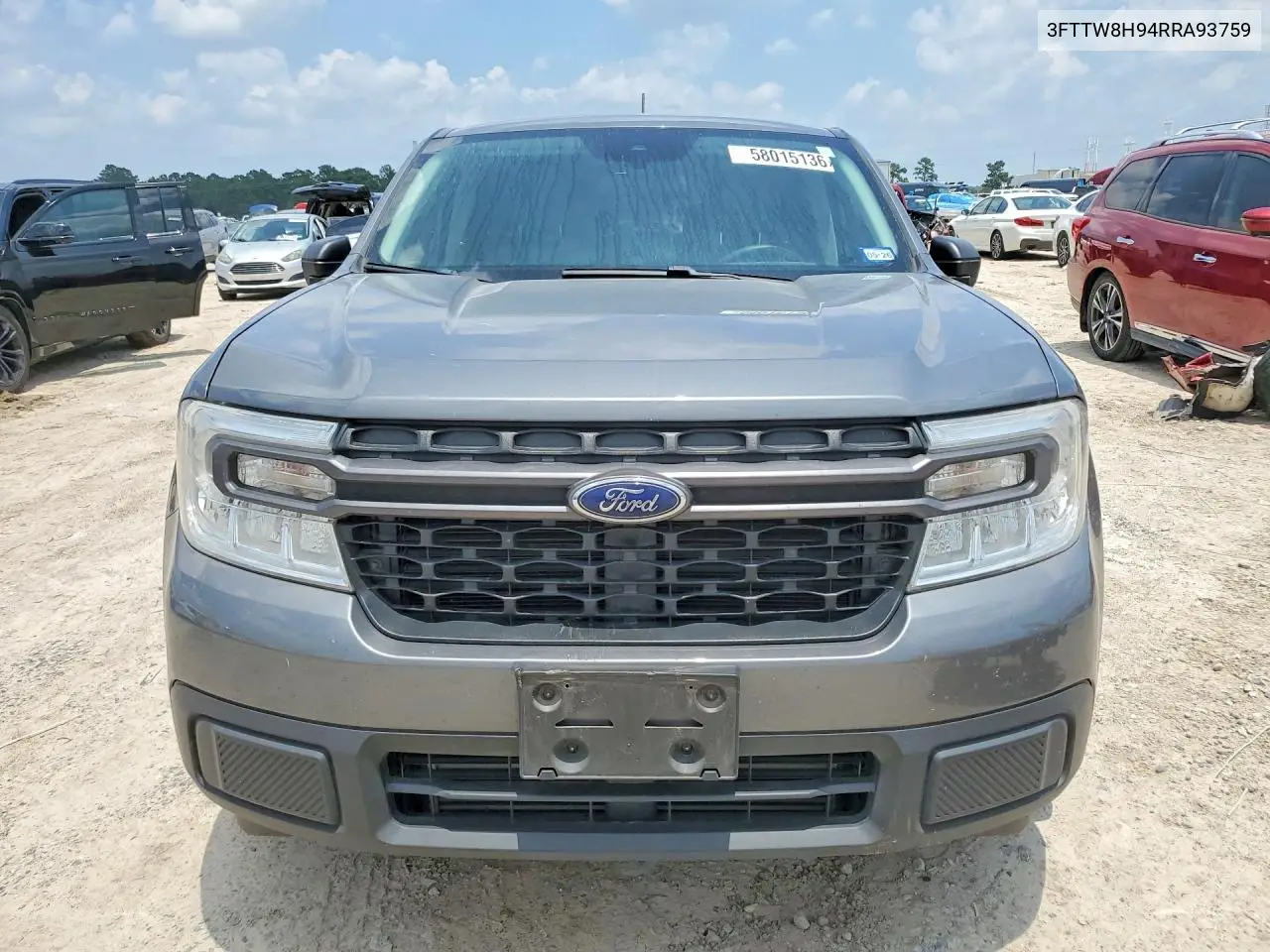 2024 Ford Maverick Xlt VIN: 3FTTW8H94RRA93759 Lot: 58015136