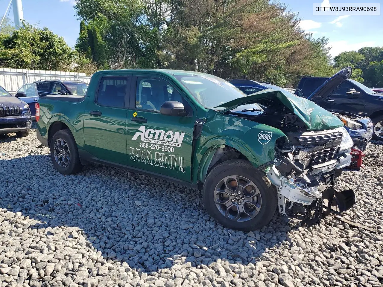2024 Ford Maverick Xlt VIN: 3FTTW8J93RRA90698 Lot: 58283366