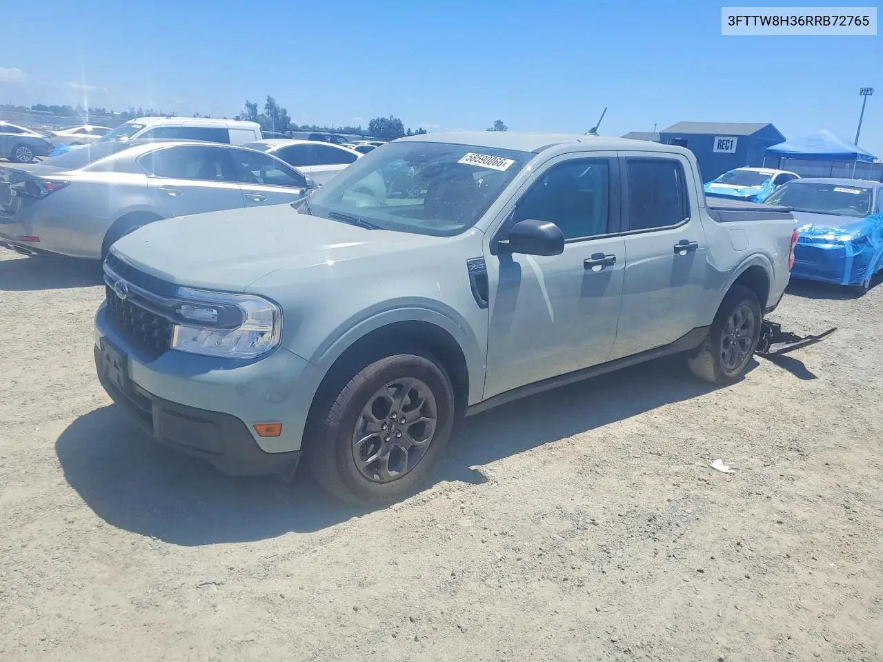 2024 Ford Maverick Xlt VIN: 3FTTW8H36RRB72765 Lot: 58590066